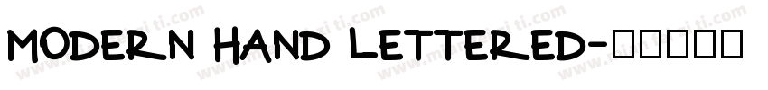 modern hand lettered字体转换